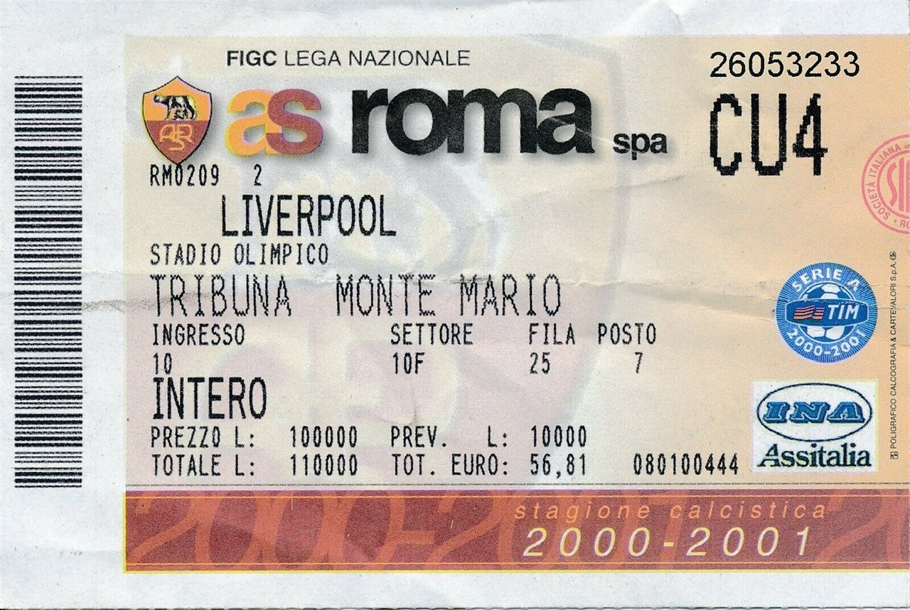 Roma 15 Feb 2001 - LFChistory.net