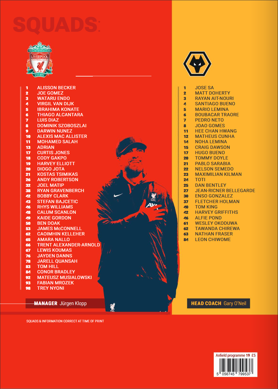 Wolves 19 Wolves 19 May 2024 - LFChistory.net