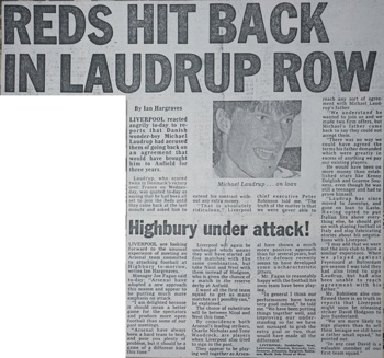 Reds hit back in Laudrup row