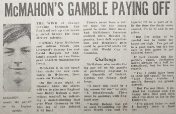 McMahon's gamble paying off - September 1983