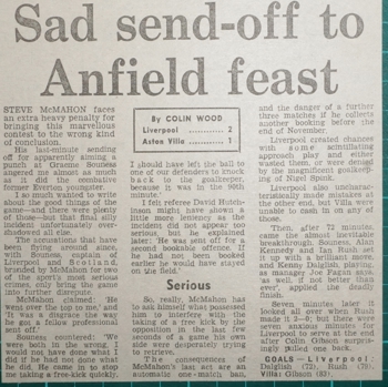 Sad send-off to Anfield feast