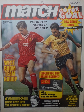 Match cover 17 September 1983