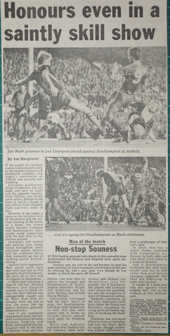 Honours even in a saintly skill show