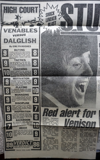 Venables vs Dalglish