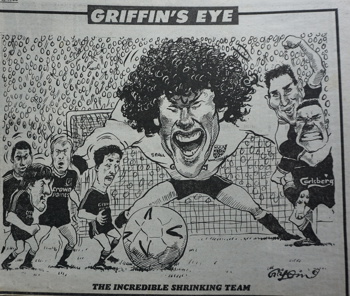 Cartoon of the incredible shrinking team