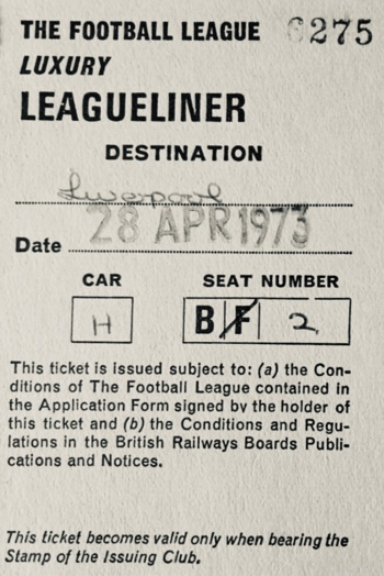 British Rail League Liner Ticket