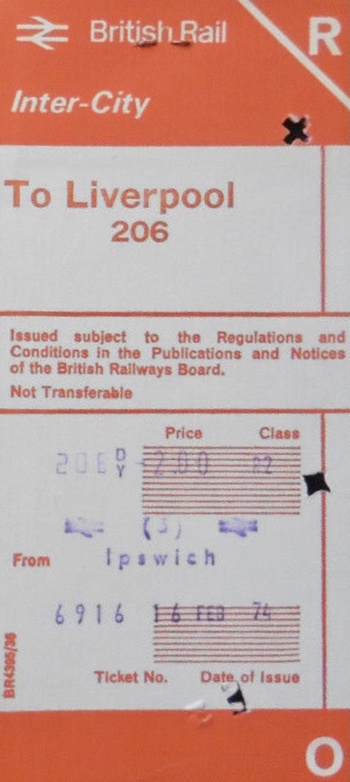 British rail ticket