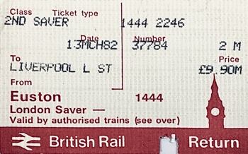 British Rail Ticket