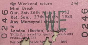 British Rail Ticket
