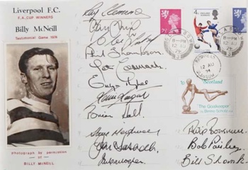 First Day Issue Postcard (Liverpool Signed)