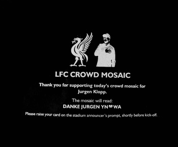 LFC Crowd Mosaic Black Card