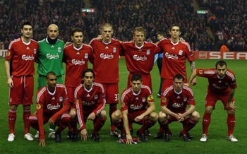 Liverpool lineup