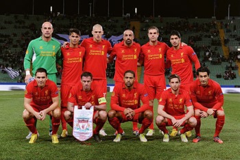 Liverpool lineup