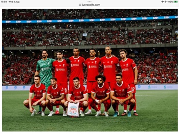 Liverpool lineup