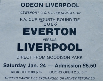 Odeon Cinema Screeing Ticket