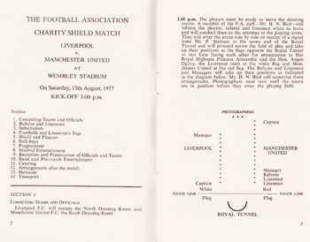 Programme of arrangements pages 2 & 3