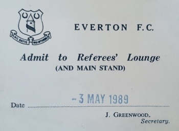 Referees lounge pass