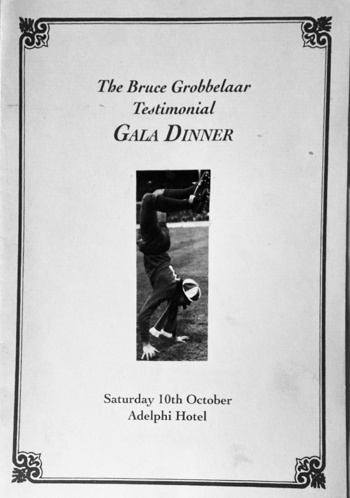 Testimonial Dinner Programme