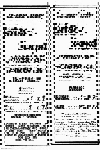 Ticket Prices Advert