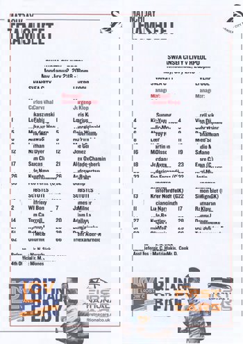 Teamsheet