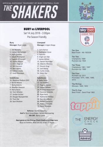 Teamsheet
