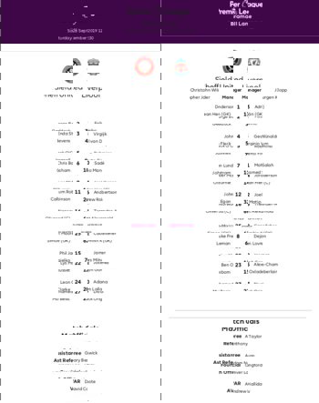 Teamsheet