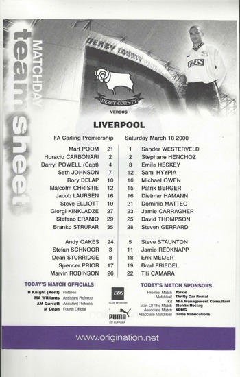 Teamsheet