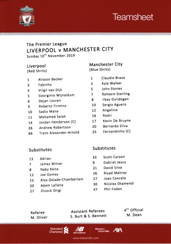 Teamsheet