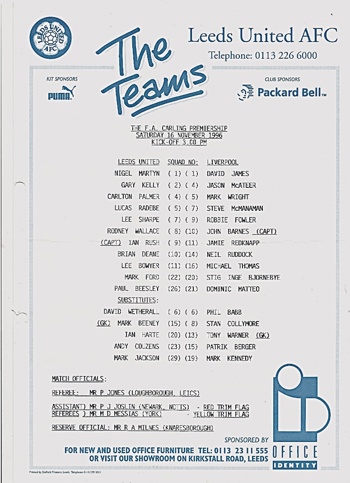 Teamsheet