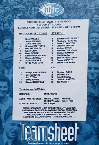 Teamsheet