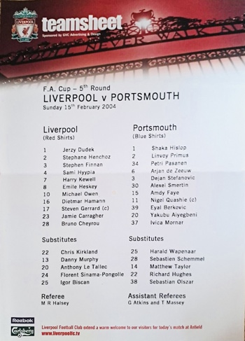 Teamsheet