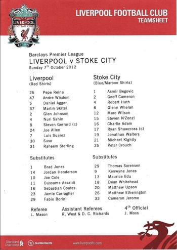 Teamsheet