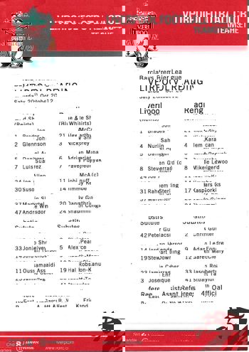 Teamsheet