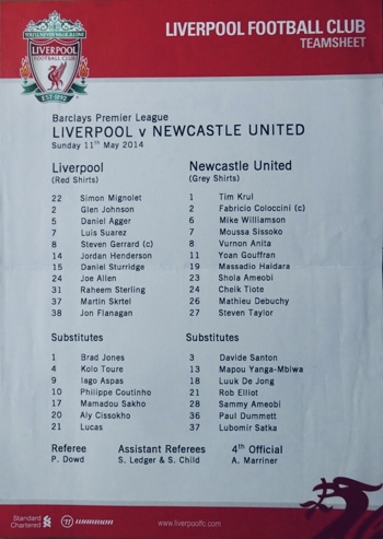 Teamsheet