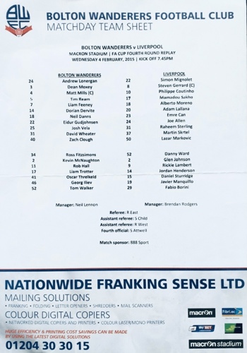Teamsheet