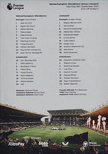 Teamsheet