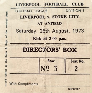 Directors Box Ticket