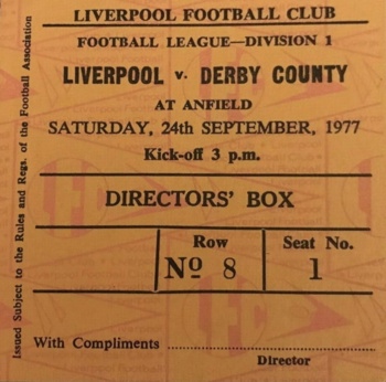 Directors Box Ticket