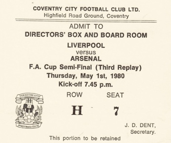 Directors Box Ticket