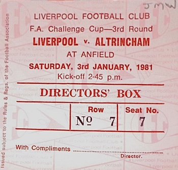 Directors Box Ticket
