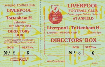 Directors Box ticket