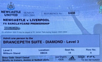 Directors box ticket