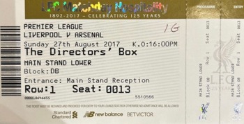 Directors box ticket