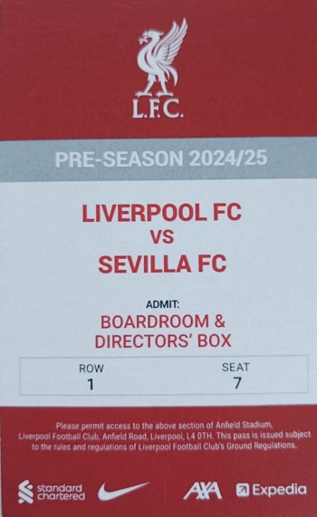 Directors Box Ticket