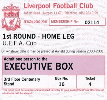 Executive Match Box Ticket