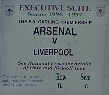 Executive suite ticket