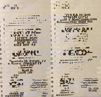 Match ticket (Ticket Dated Original Fixture Postponed Due To FA Cup Involvement)