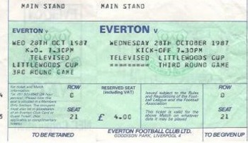 Televised Match ticket