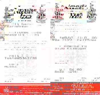 Match ticket