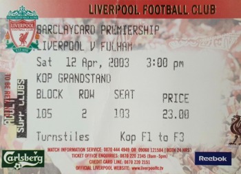 Match ticket